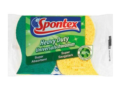 Spontex Heavy-Duty Super Absorbent Scourer Pack of 2