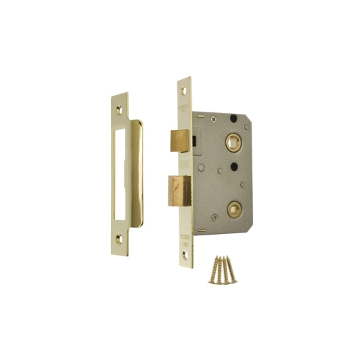 Era Bathroom Lock 75mm Brass 343-32