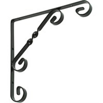 ProSolve Sapphire Ornamental Scroll Bracket Black 150 x 150mm