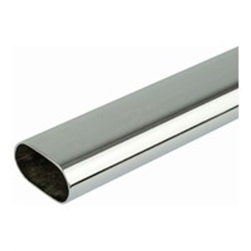 ProSolve Oval Chrome Tube 30 x 15 x 1800mm