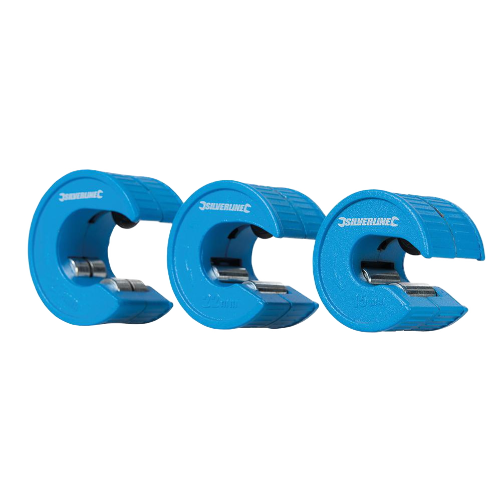 Silverline Quick Cut Pipe Cutter Set 3pce 15 22 28mm