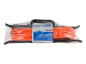 Status Heavy Duty Extension Socket 1 Way 10m Orange