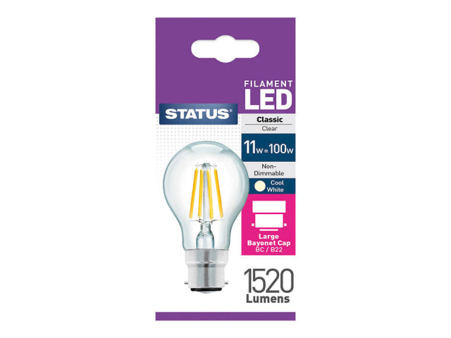 GLS A70 LED 11W Bayonet Cap Cool White Boxed