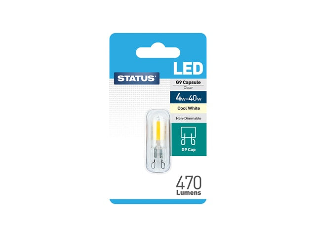 G9 LED 4W Cool White Non-Dimmable