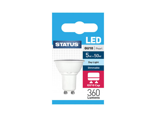 GU10 Dimmable LED 4.5W Daylight Pearl Boxed