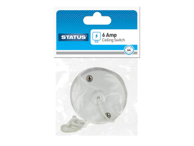 Status Ceiling Switch 2 Way 6 Amp White SCS6A2WPB3
