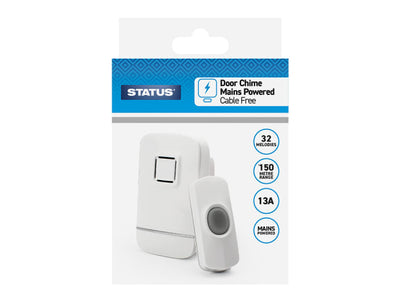 Status Door Chime Plug In White SPDCCFB3