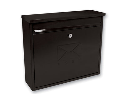 Sterling Elegance Rectangular Post Box Large Black