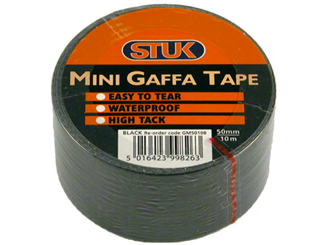 STUK Mini Gaffa Tape Black 48mm x 10m GM5010B