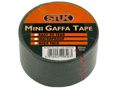 STUK Mini Gaffa Tape Black 48mm x 10m GM5010B