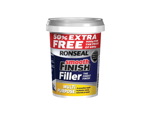 Ronseal Smooth Finish Multi Purpose Ready Mixed Filler 600g +50%