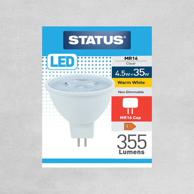 Status MR16 LED 4.5W 38° Warm White