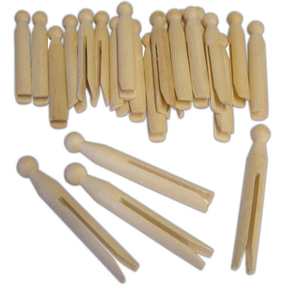 Orwell Wooden Dolly Pegs 24pk 6312