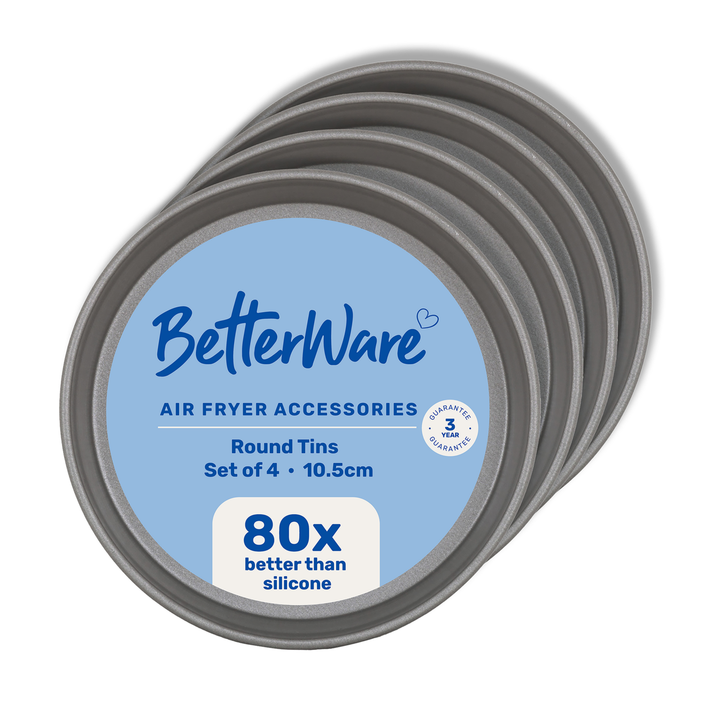 Betterware Air Fryer Mini Dish Round x 4 71180