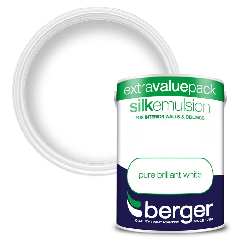 Berger Silk Emulsion Pure Brilliant White 3L
