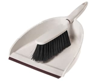 Greener Cleaner Dustpan & Brush Cream GCB008CREAM
