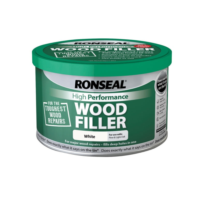 Ronseal High Performance Wood Filler White 275g