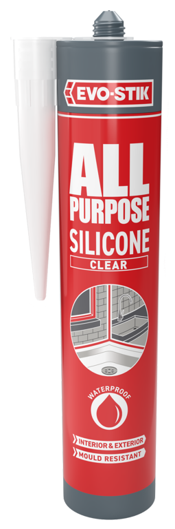 Evo-Stik All Purpose Silicone Sealant Clear C20