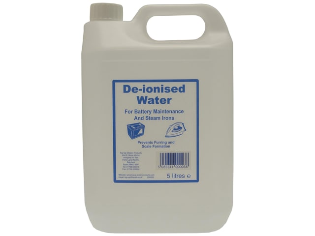 De-ionised Water 5 litre