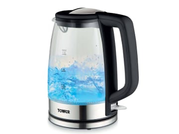 Tower Presto Glass Kettle 1.7L Black PT10090BLK