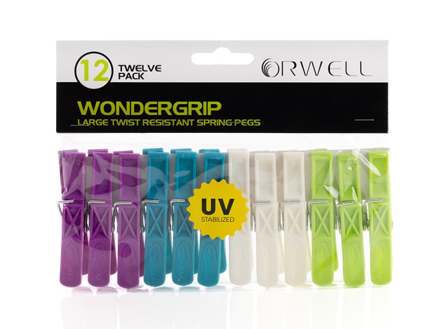 Orwell Wondergrip Spring Pegs 12pk 6300