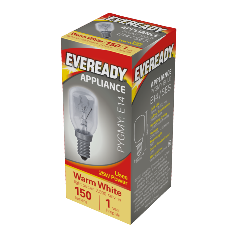 Eveready Clear Pygmy 25W Small Edison Screw S1063
