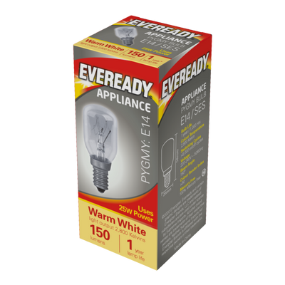 Eveready Clear Pygmy 25W Small Edison Screw S1063