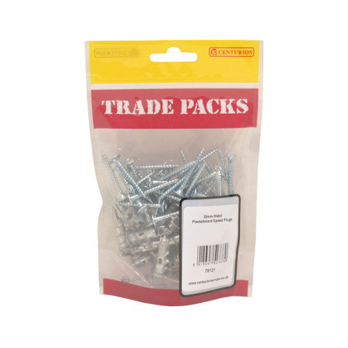 Centurion Plasterboard Speed Plugs Metal 35mm Pack 28