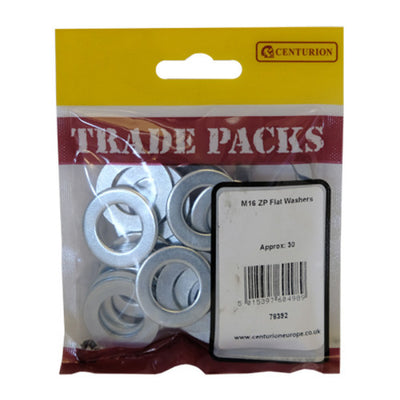 Centurion Flat Washers Zinc Plated M16 Pack 30 78392