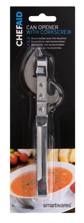 Chef Aid Can Opener With Corkscrew 10E12144