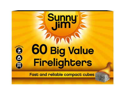 Zip Sunny Jim Block Firelighters Pack 60 SB093047