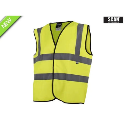 Scan Hi-Vis Yellow Waistcoat XL (48in)