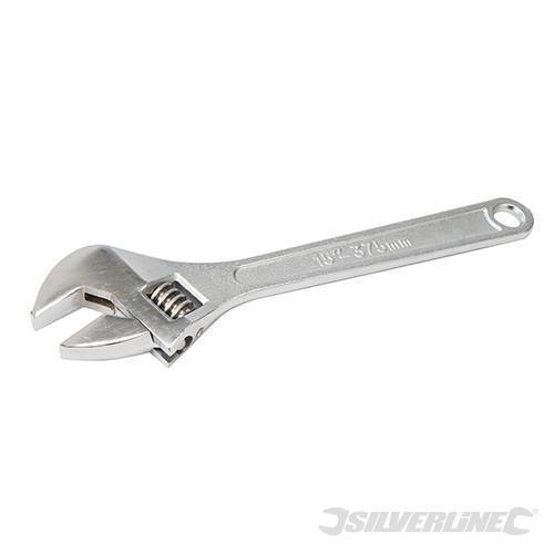 Silverline Adjustable Wrench Length 375mm - Jaw 41mm | WR50
