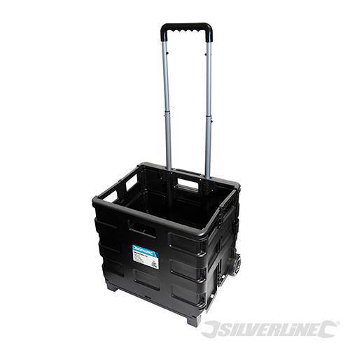 Silverline Folding Box Trolley 25kg