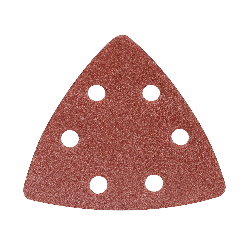 Silverline Hook & Loop Triangle Sheets 90mm 120 Grit 10 Pack