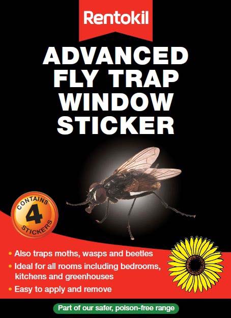 Rentokil Window Fly Stickers x4 FW35A