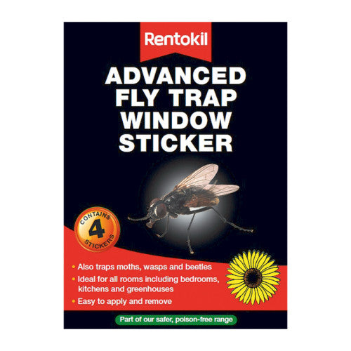 Rentokil Window Fly Stickers x4 FW35A