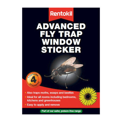 Rentokil Window Fly Stickers x4 FW35A