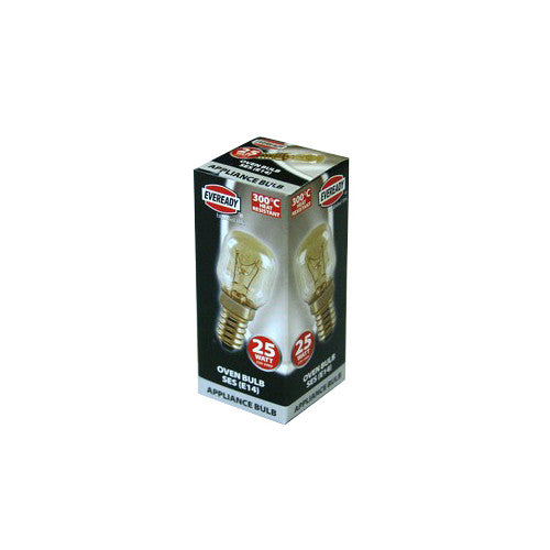 Eveready Oven Lamp 25W Small Edison Screw Heat Resistant S1022