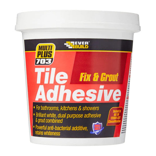 Everbuild 703 Fix & Grout Tile Adhesive 1.5kg