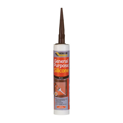 Everbuild General Purpose Silicone Brown 280ml C3