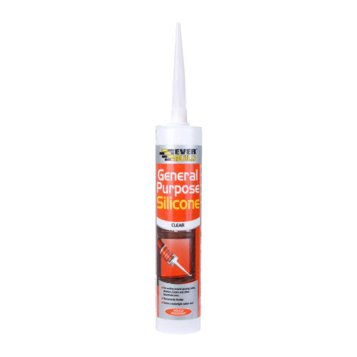Everbuild General Purpose Silicone Clear 280ml C3