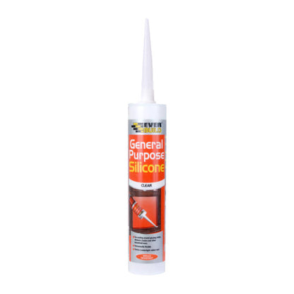 Everbuild General Purpose Silicone Clear 280ml C3