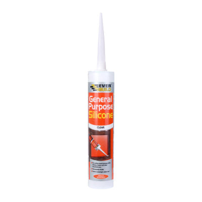 Everbuild General Purpose Silicone Clear 280ml C3