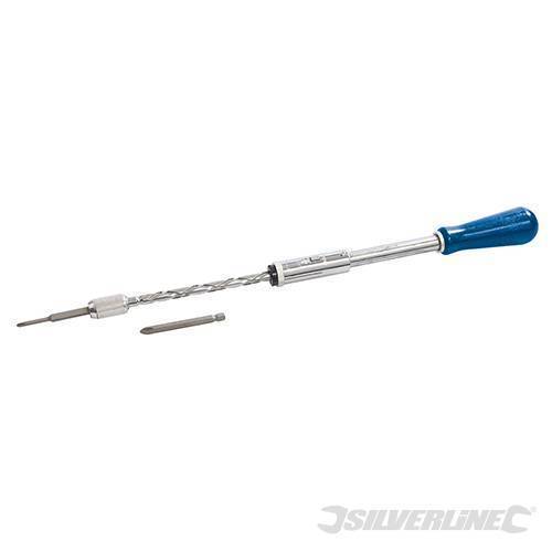 Silverline Spiral Ratchet Screwdriver 300mm | 868693