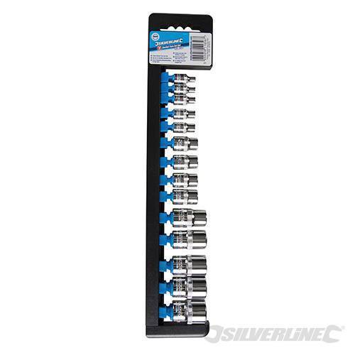 Silverline E4-E24 Socket Extension Set 14pce E4 - E24 | 675072