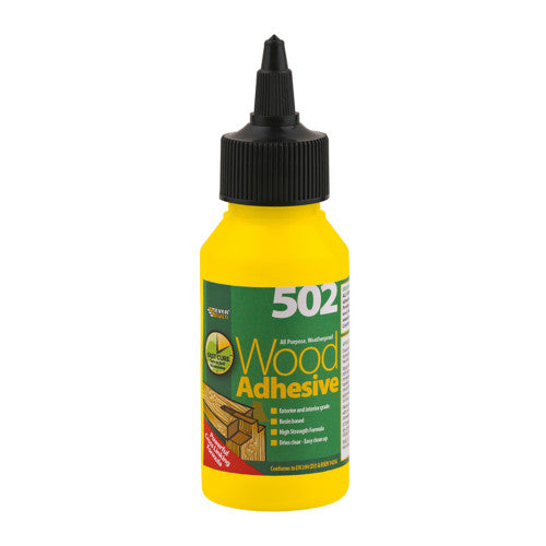 Everbuild 502 All Purpose Weatherproof Wood Adhesive 125ml   Code: 92017