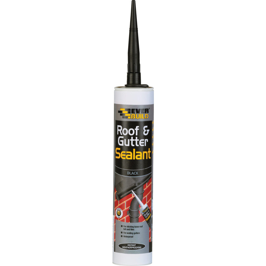 Everbuild Roof & Gutter Sealant Black 295ml