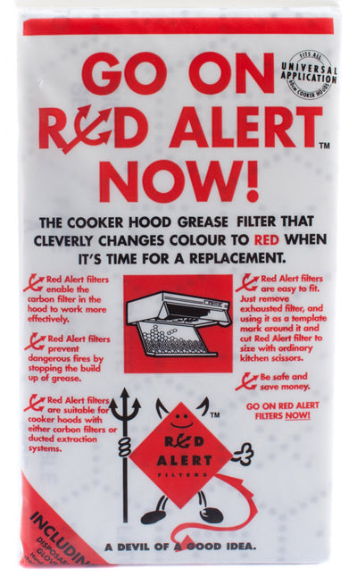 Oracstar Cooker Hood Grease Filter Red-Alert 950837