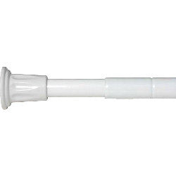 Croydex Shower Curtain Telescopic Rod White 6ft AD101022